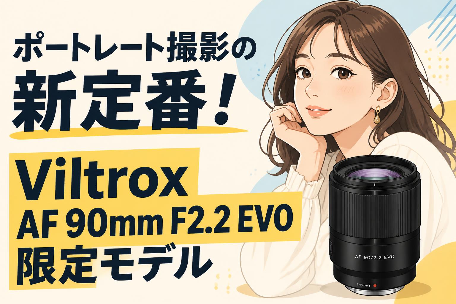 ポートレート撮影の新定番！Viltrox AF 90mm F2.2 EVO限定モデル
