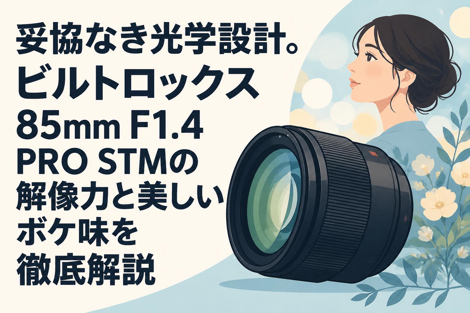 妥協なき光学設計。ビルトロックス85mm F1.4 PRO STMの解像力と美しい