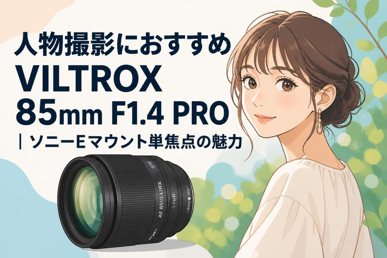 人物撮影におすすめVILTROX 85mm F1.4 PRO｜ソニーEマウント単焦点の