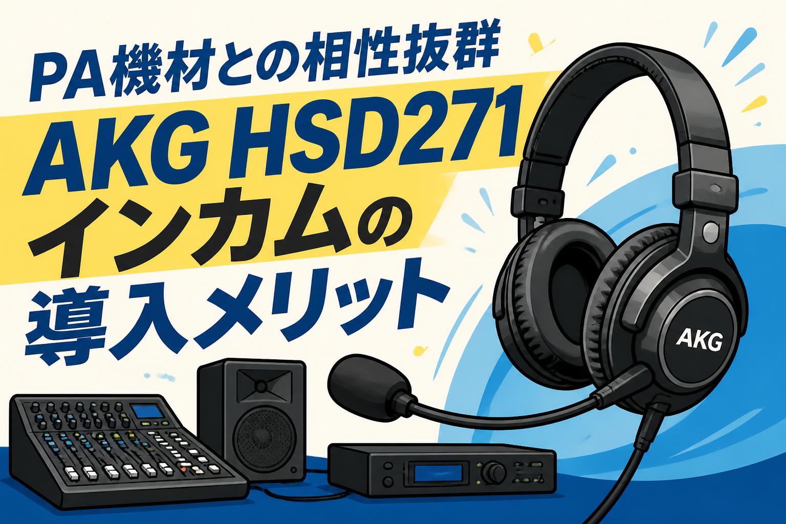PA機材との相性抜群 AKG HSD271インカムの導入メリット | PANDA TIMES