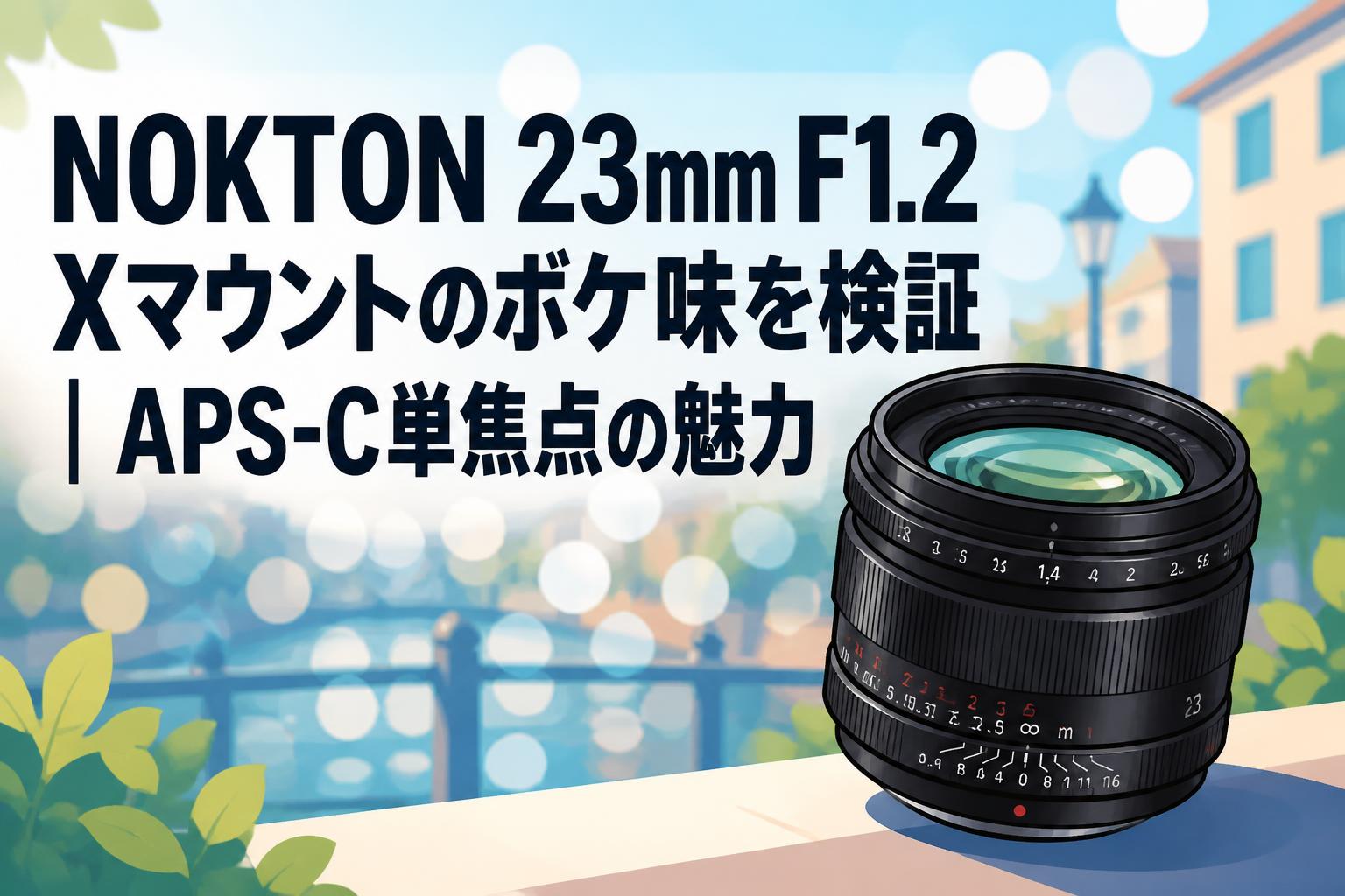 NOKTON 23mm F1.2 Xマウントのボケ味を検証｜APS-C単焦点の魅力