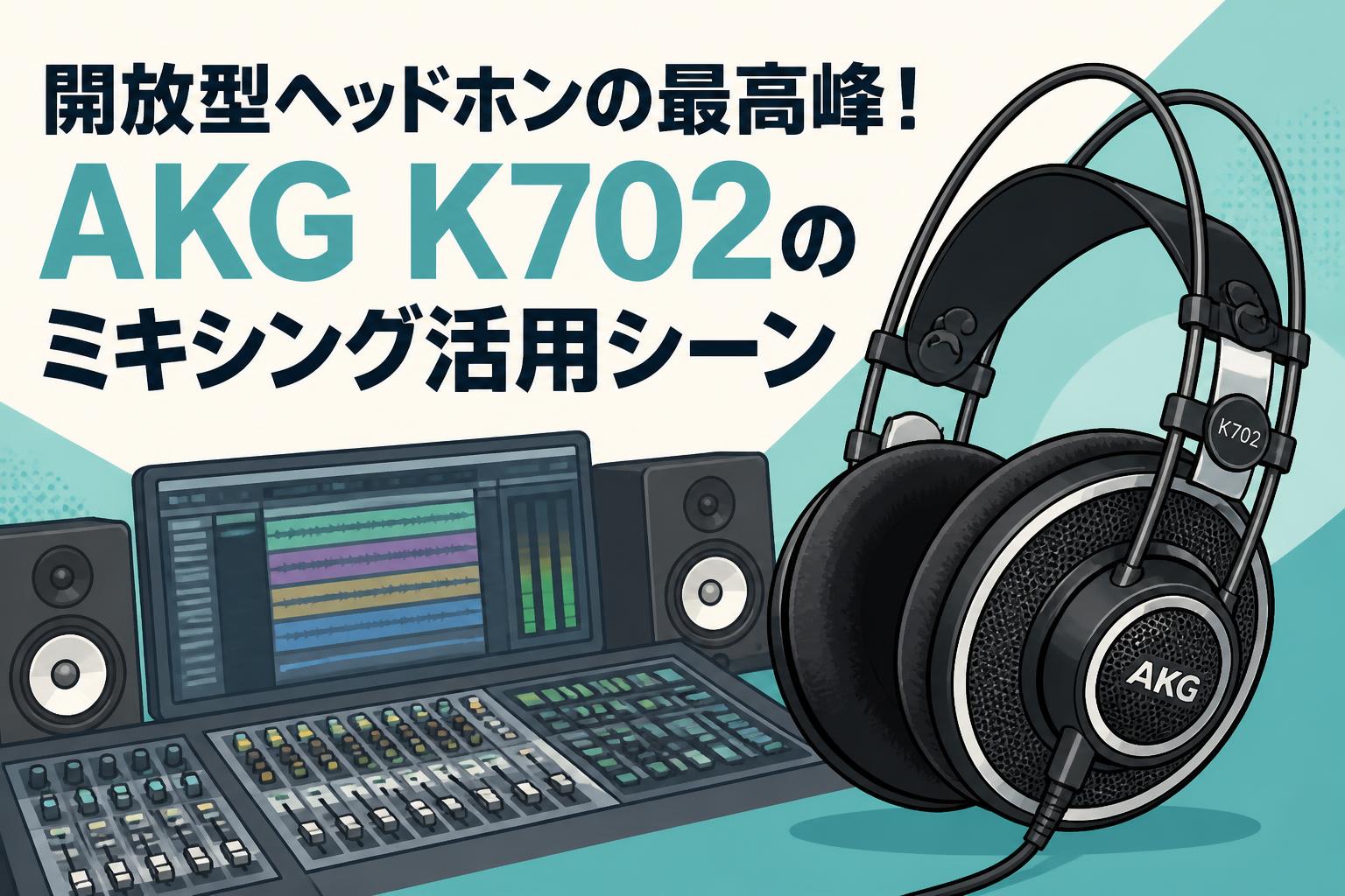 開放型ヘッドホンの最高峰！AKG K702のミキシング活用シーン | PANDA