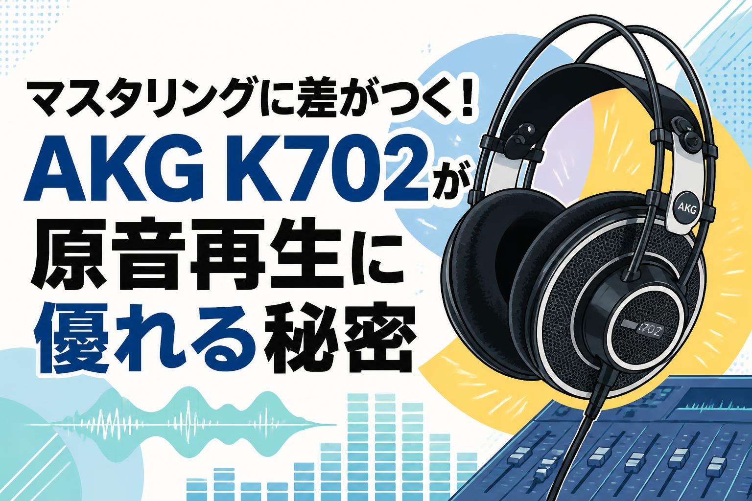 マスタリングに差がつく！AKG K702が原音再生に優れる秘密 | PANDA