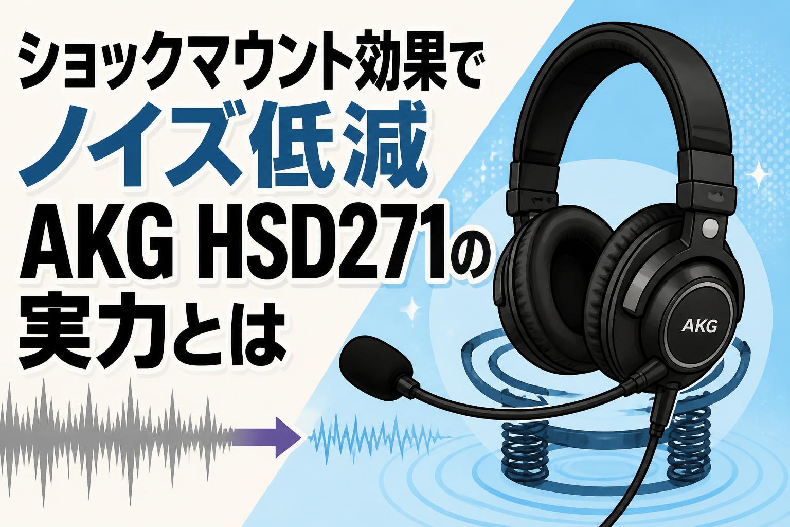 AKG ( アーカーゲー ) HSD271 ヘッドセット および専用ケーブル ショックマウント効果でノイズ低減 AKG HSD271の実力とは | PANDA