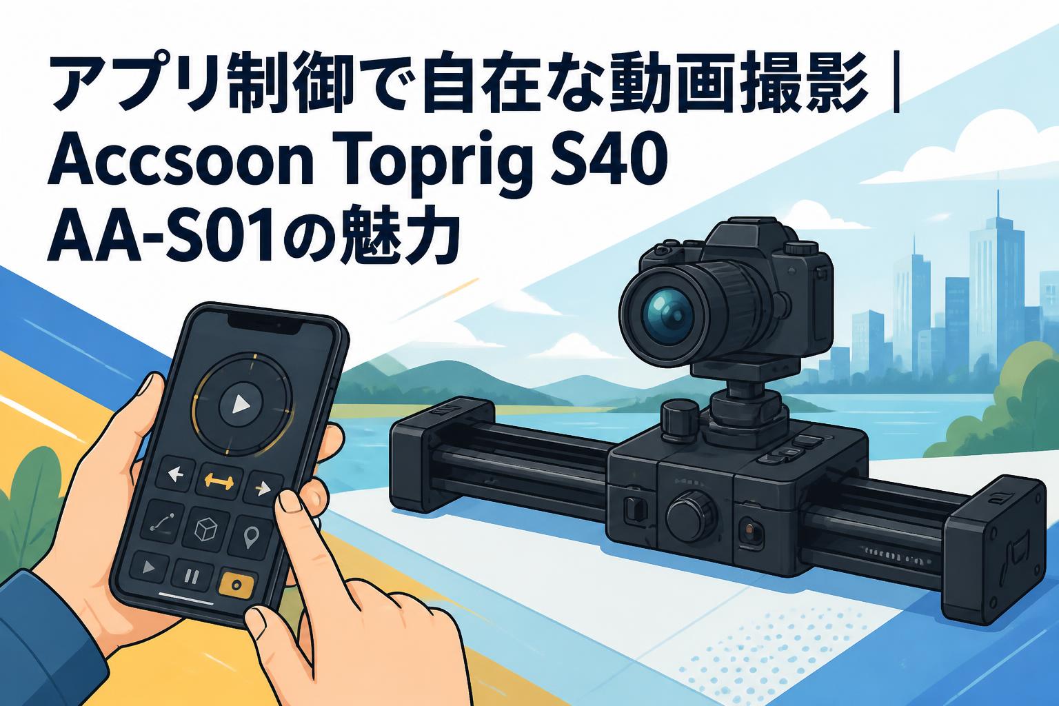 アプリ制御で自在な動画撮影｜Accsoon Toprig S40 AA-S01の魅力