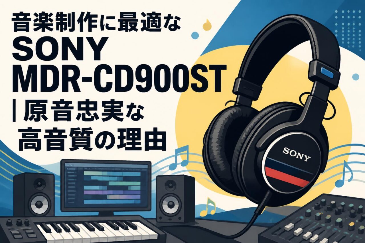 音楽制作に最適なSONY MDR-CD900ST｜原音忠実な高音質の理由 | PANDA