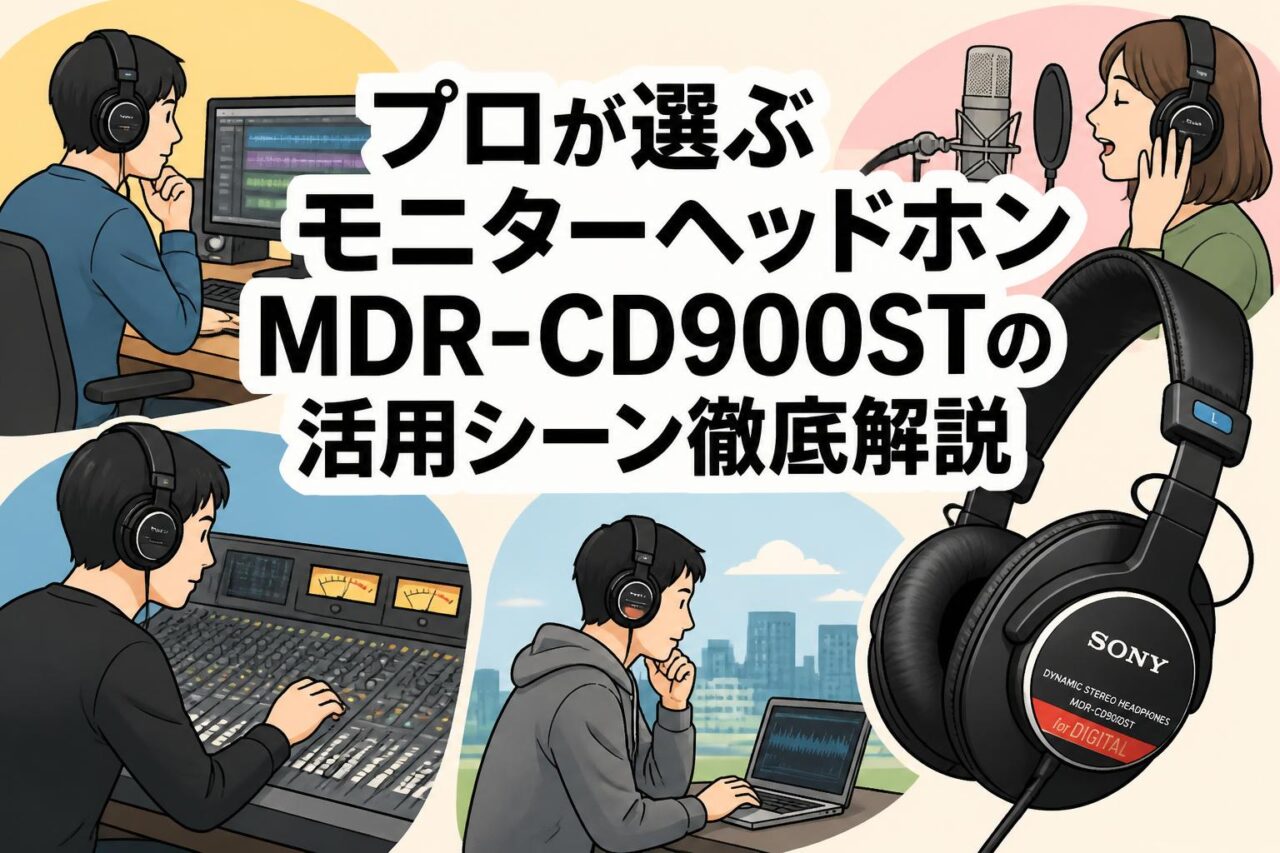 プロが選ぶモニターヘッドホンMDR-CD900STの活用シーン徹底解説
