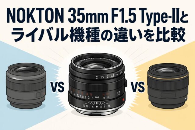 NOKTON 35mm F1.5 Type-IIとライバル機種の違いを比較 | PANDA TIMES