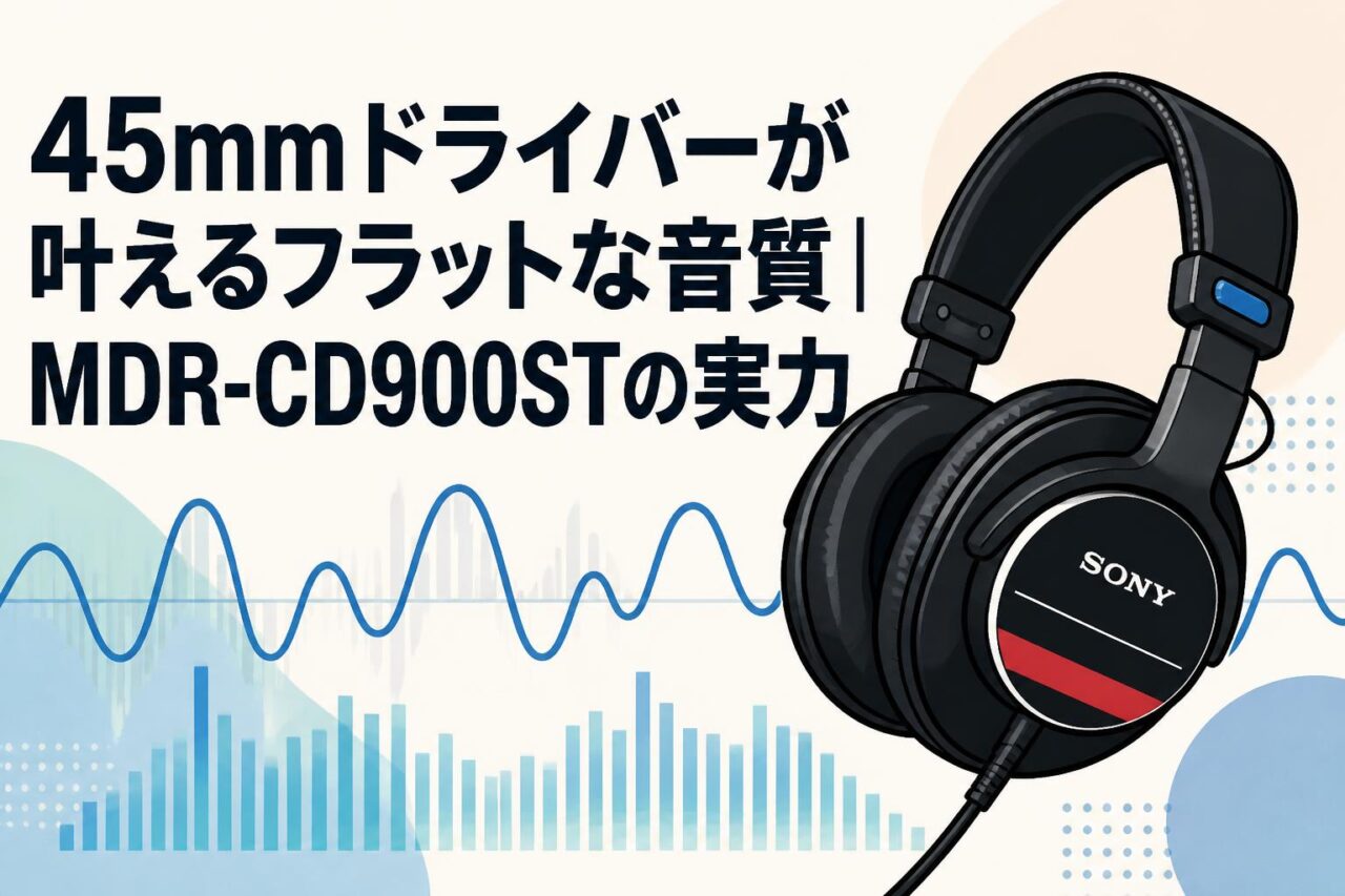 45mmドライバーが叶えるフラットな音質｜MDR-CD900STの実力 | PANDA