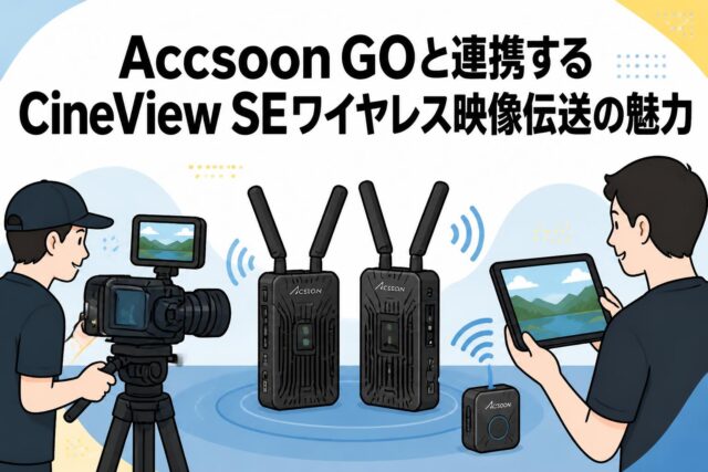 ACCSOON CineEye 2 Proの活用シーン｜屋外最大350mの映像伝送を実現