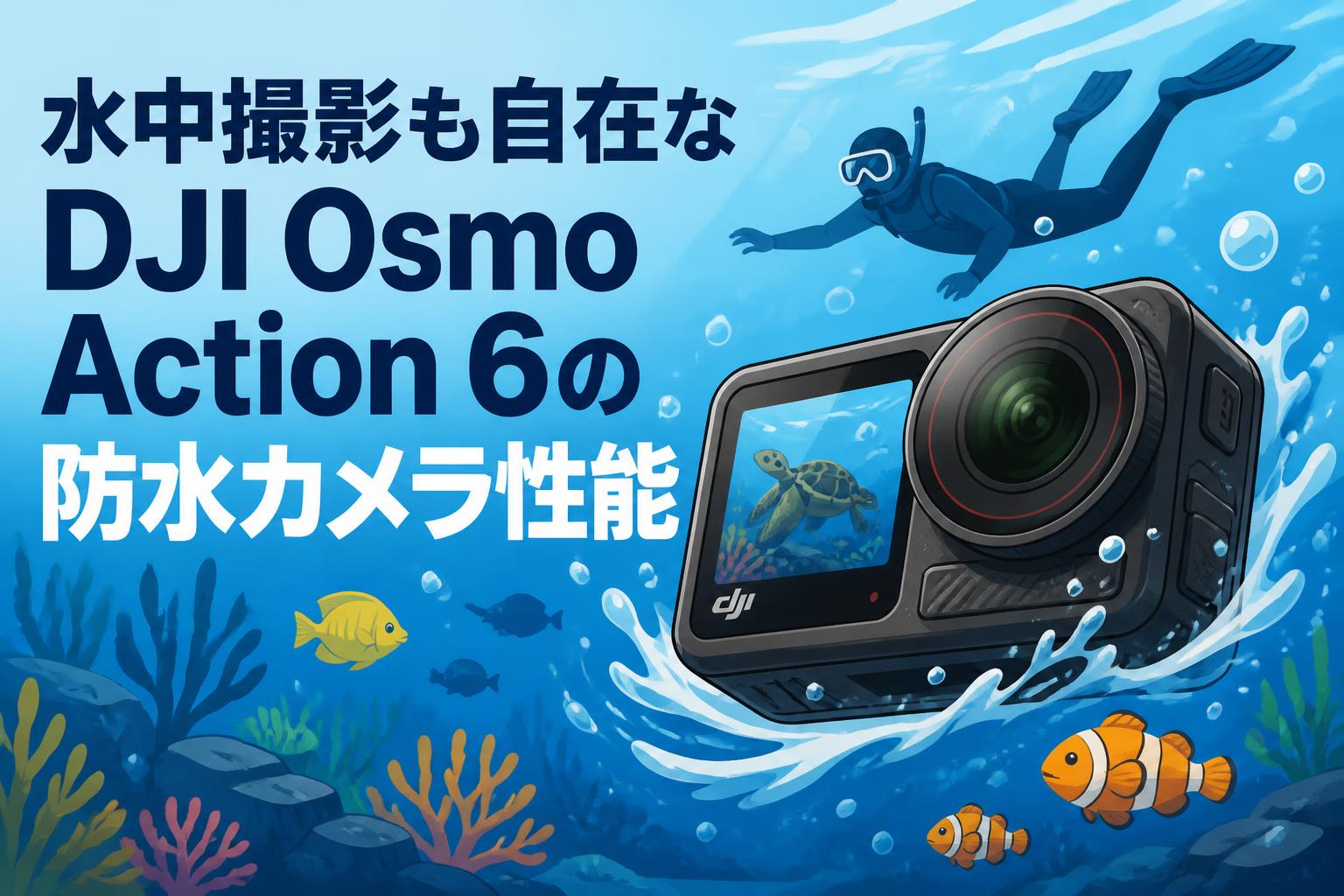 水中撮影も自在なDJI Osmo Action 6の防水カメラ性能 | PANDA TIMES