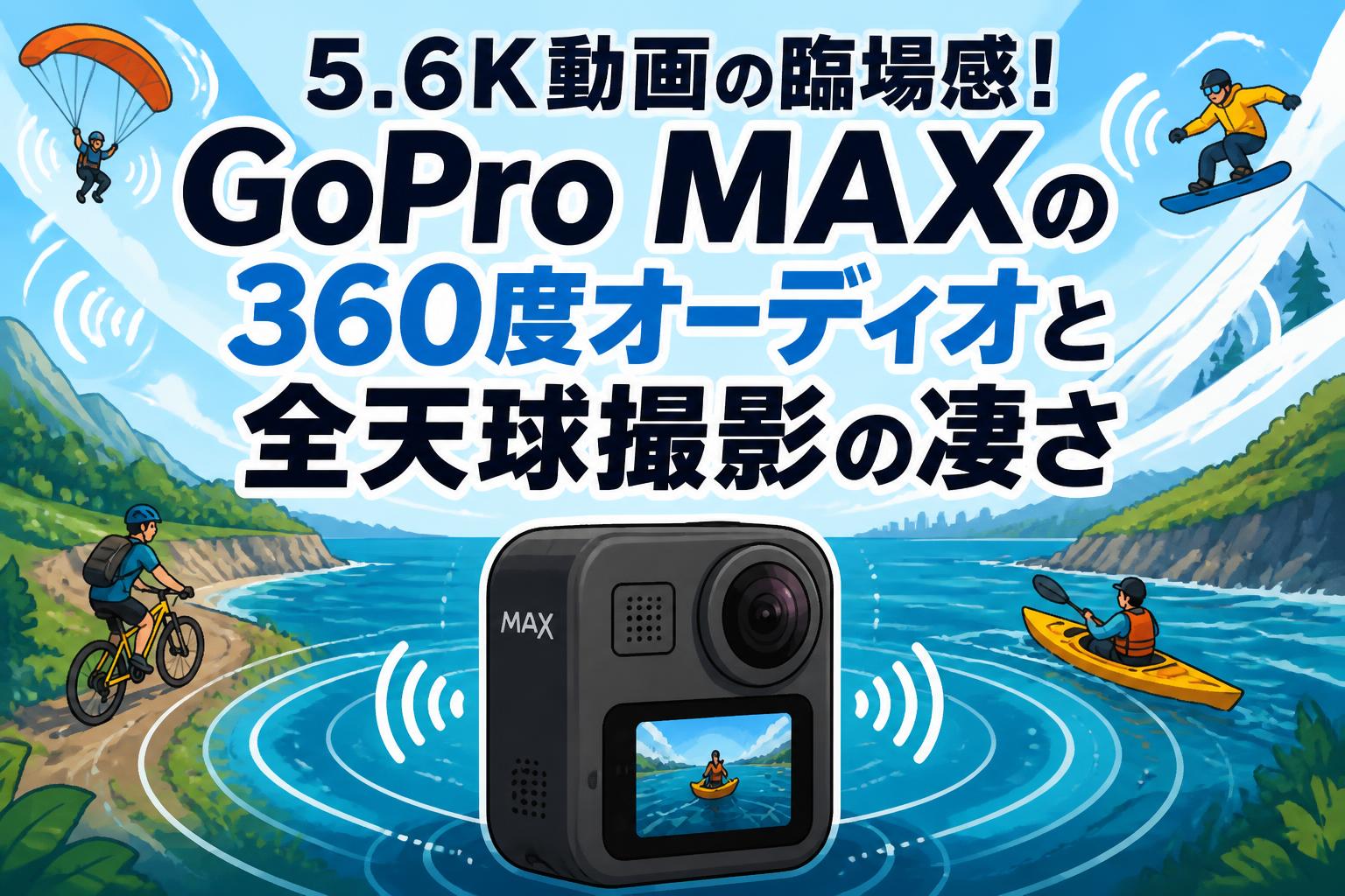 5.6K動画の臨場感！GoPro MAXの360度オーディオと全天球撮影の凄さ 