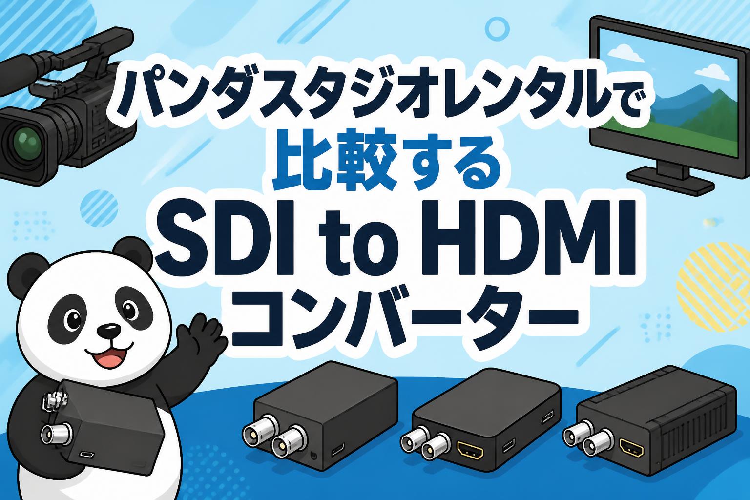 パンダスタジオレンタルで比較するSDI to HDMIコンバーター | PANDA