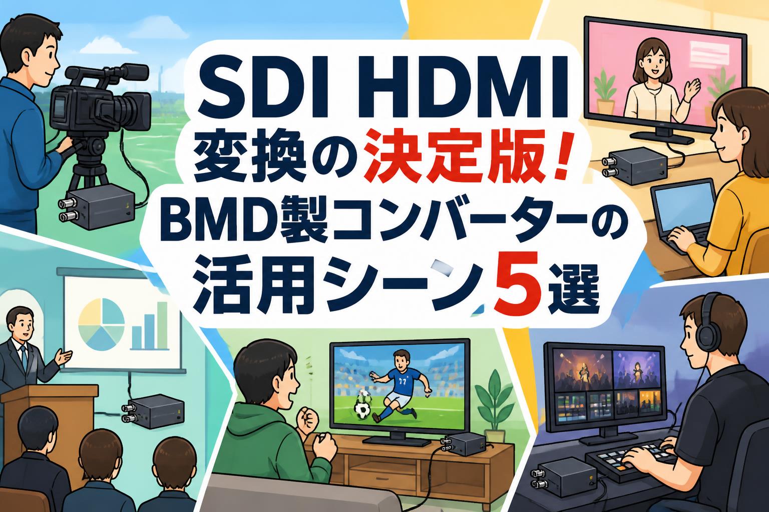 SDI HDMI 変換の決定版！BMD製コンバーターの活用シーン5選 | PANDA