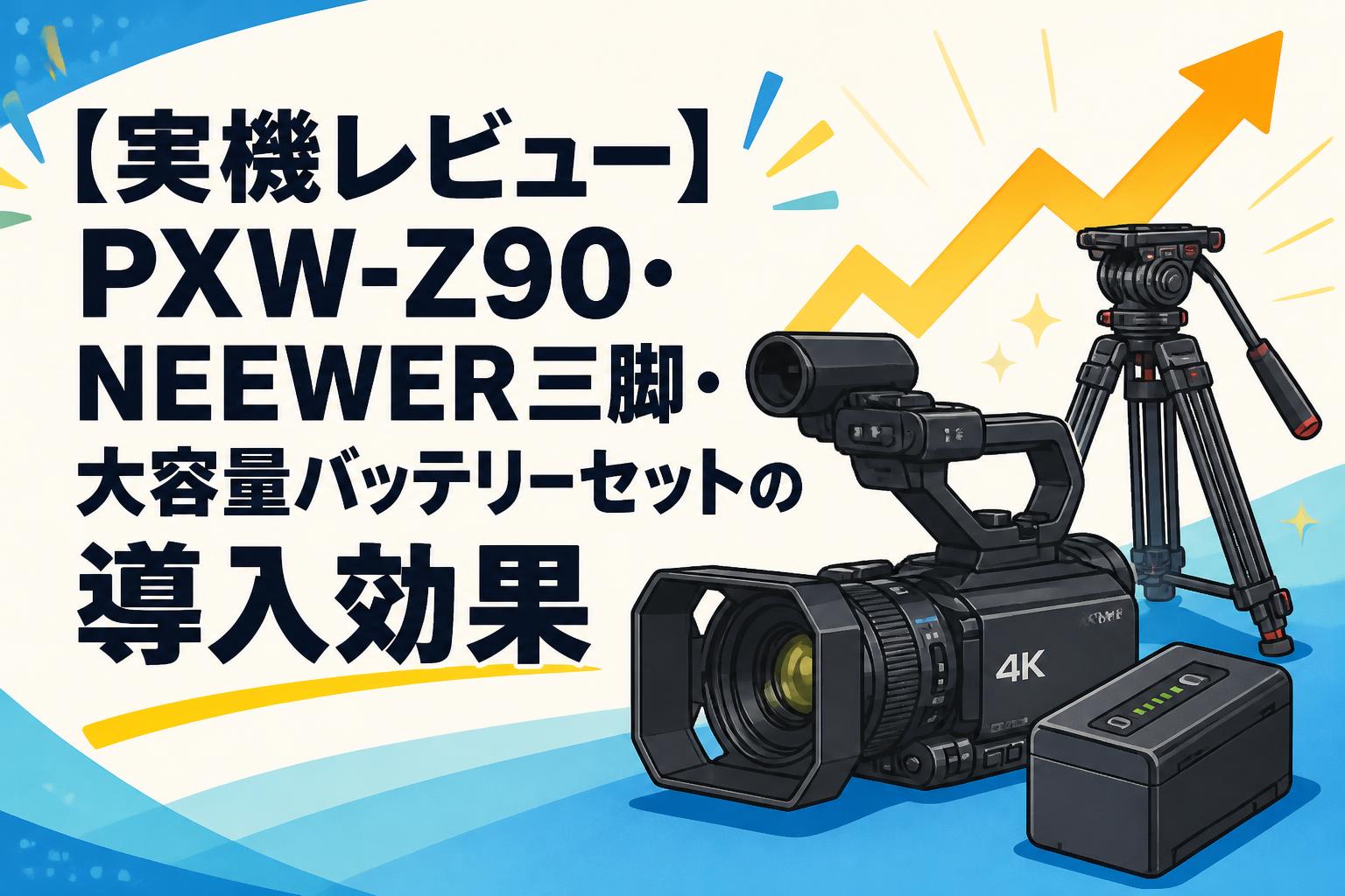 実機レビュー】PXW-Z90・NEEWER三脚・大容量バッテリーセットの導入