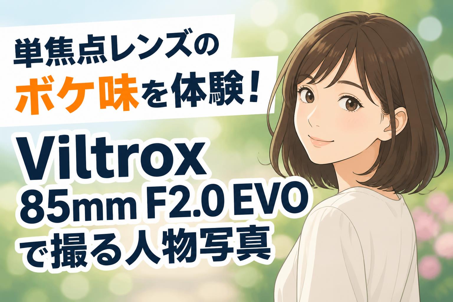 単焦点レンズのボケ味を体験！Viltrox 85mm F2.0 EVOで撮る人物写真
