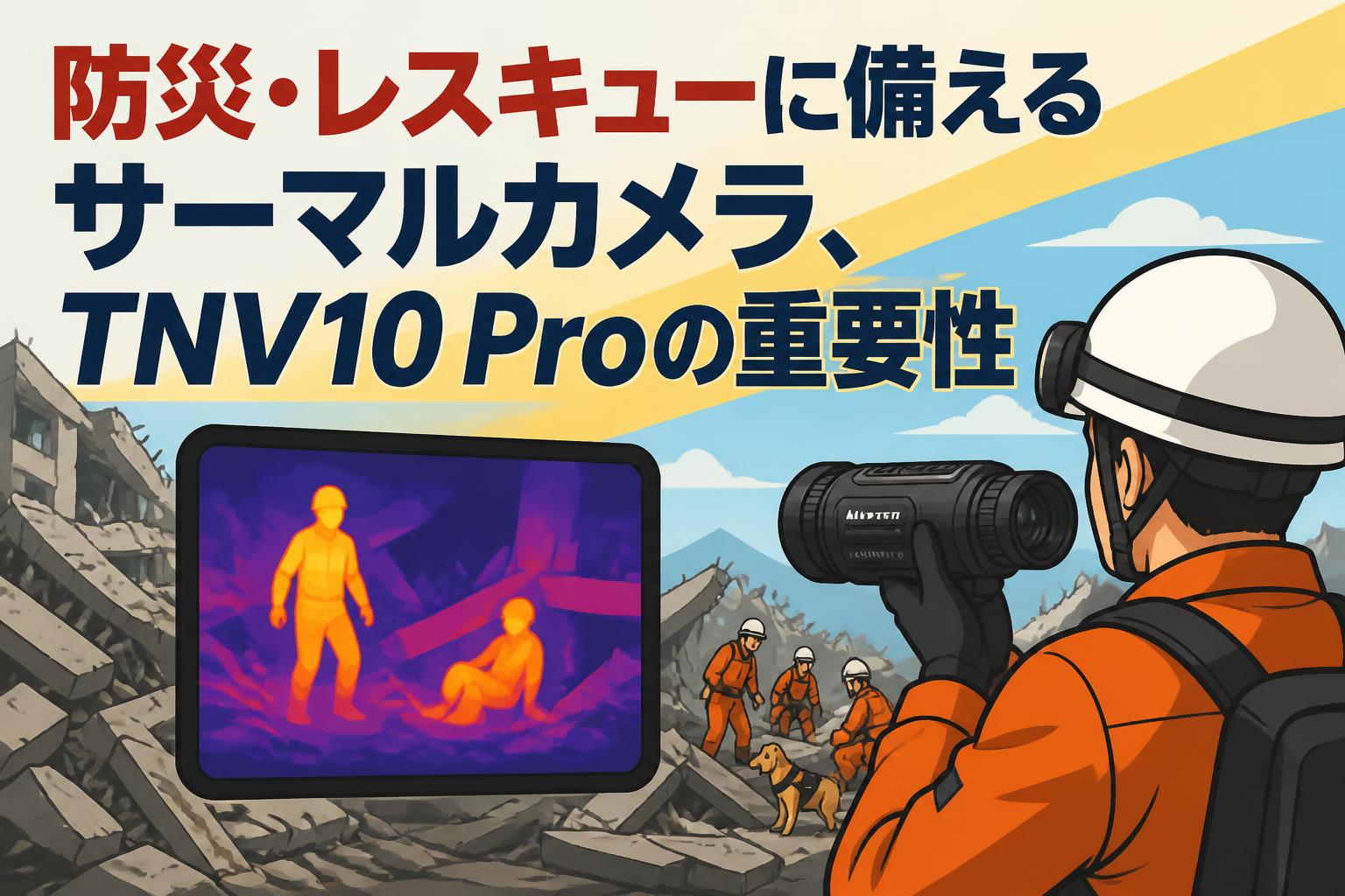 防災・レスキューに備えるサーマルカメラ、TNV10 Proの重要性 | PANDA 