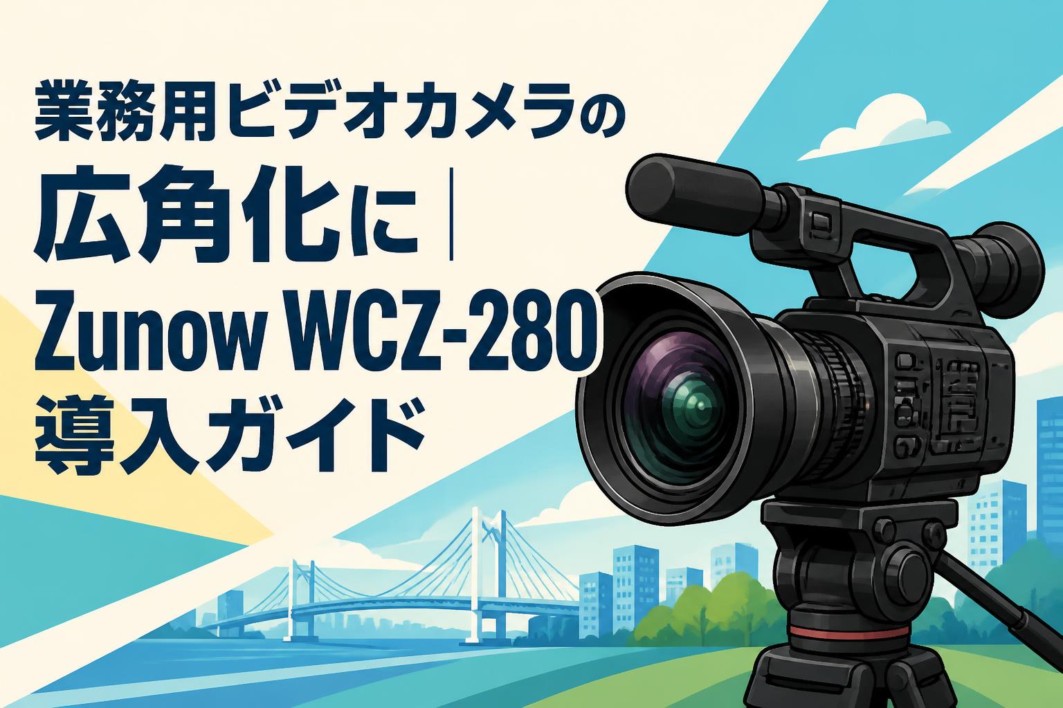 業務用ビデオカメラの広角化に｜Zunow WCZ-280導入ガイド | PANDA