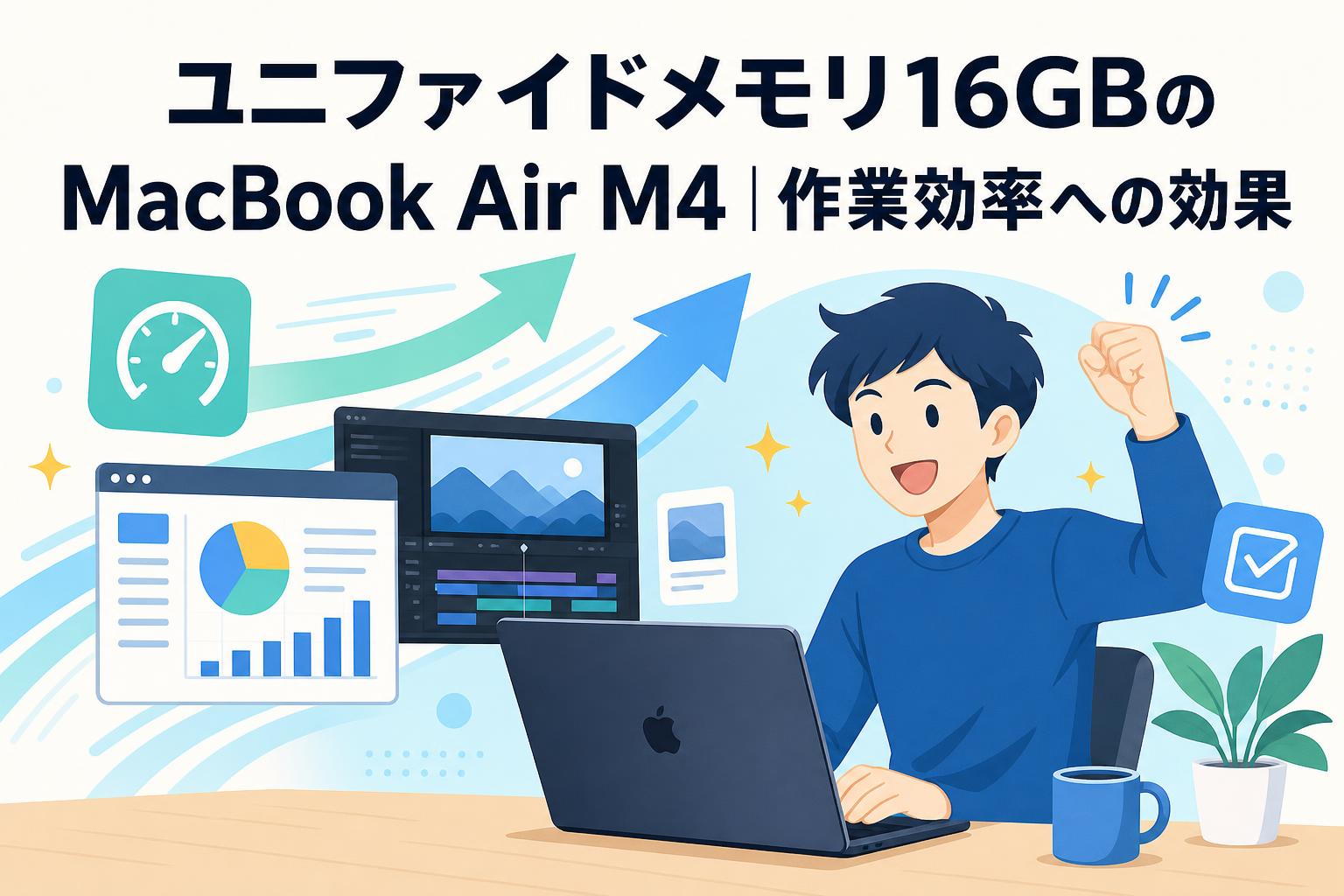 ユニファイドメモリ16GBのMacBook Air M4｜作業効率への効果 | PANDA
