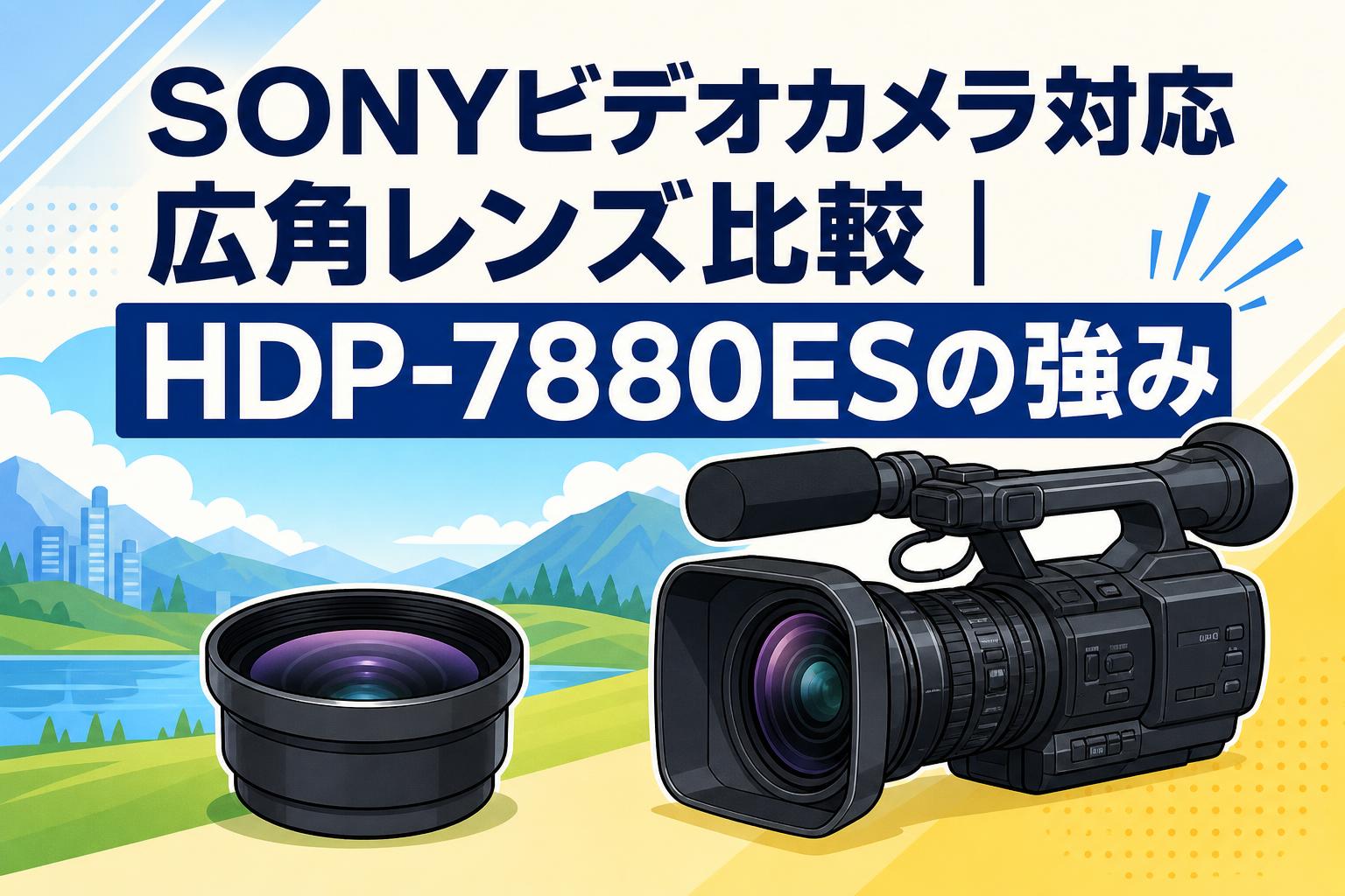 SONYビデオカメラ対応広角レンズ比較｜HDP-7880ESの強み | PANDA TIMES