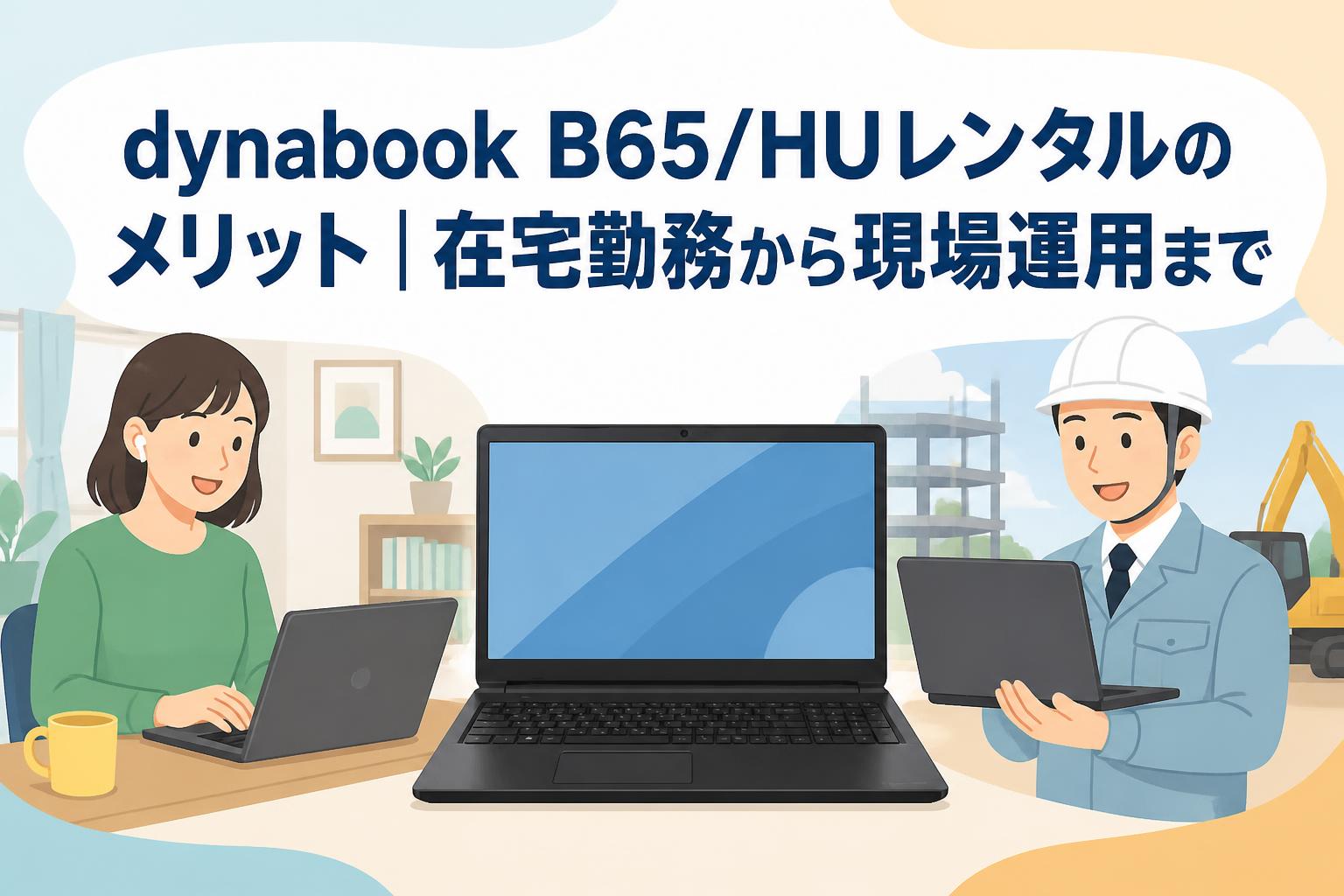 dynabook B65/HUレンタルのメリット｜在宅勤務から現場運用まで
