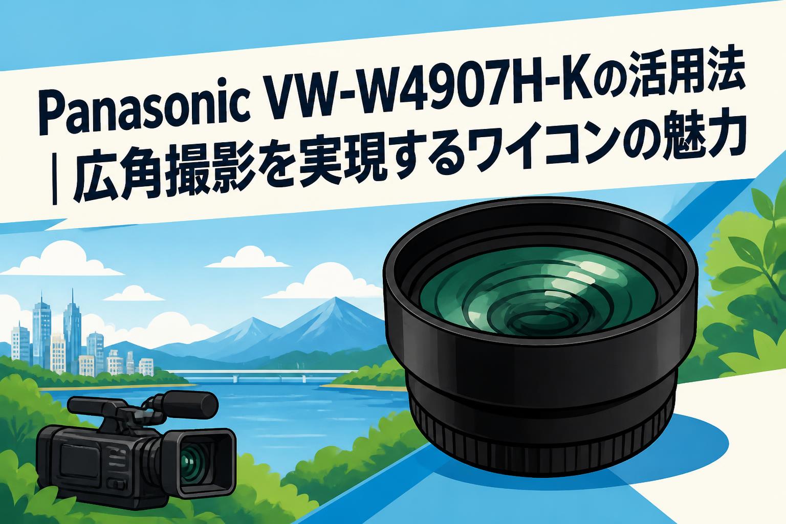 Panasonic VW-W4907H-Kの活用法｜広角撮影を実現するワイコンの魅力
