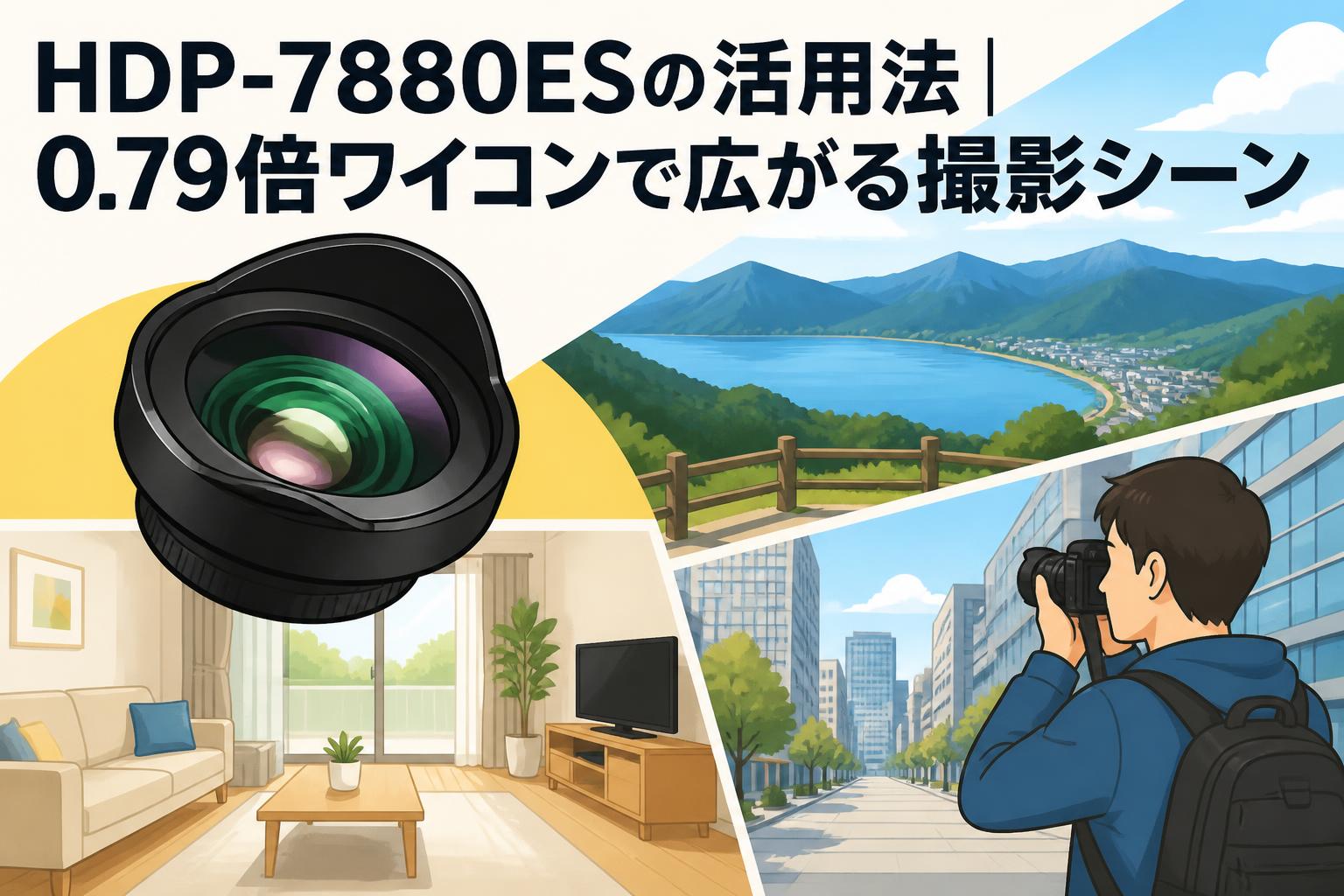 HDP-7880ESの活用法｜0.79倍ワイコンで広がる撮影シーン | PANDA TIMES