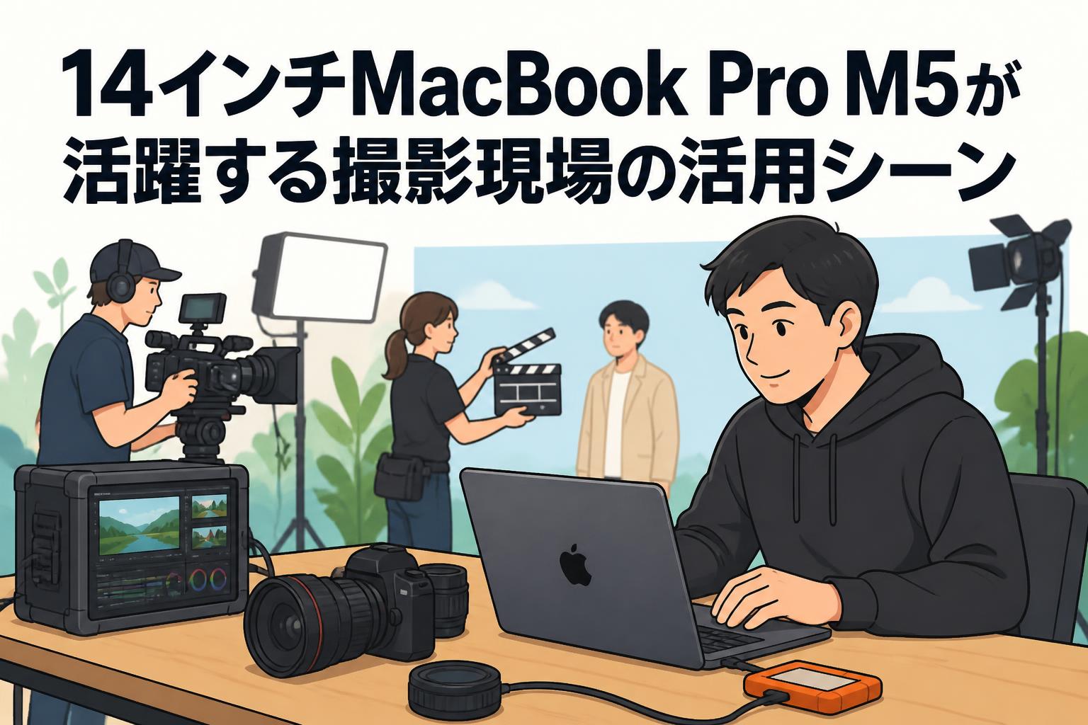 14インチMacBook Pro M5が活躍する撮影現場の活用シーン | PANDA TIMES