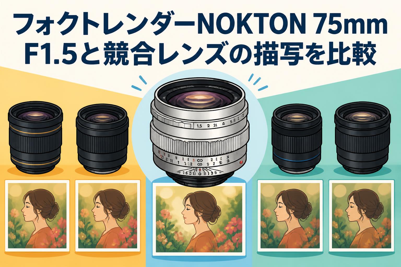 フォクトレンダーNOKTON 75mm F1.5と競合レンズの描写を比較 | PANDA
