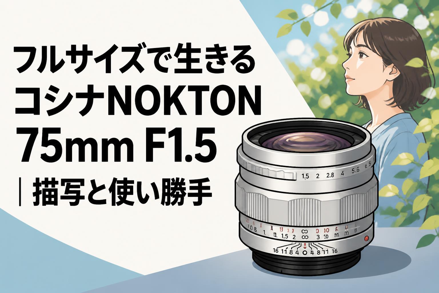 NOKTON VintageLine 75mm F1.5VM コシナ Mマウント フルサイズで生きるコシナNOKTON 75mm F1.5｜描写と使い勝手 | PANDA