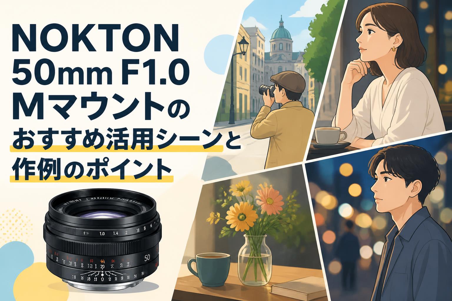 NOKTON 50mm F1.0 Mマウントのおすすめ活用シーンと作例のポイント