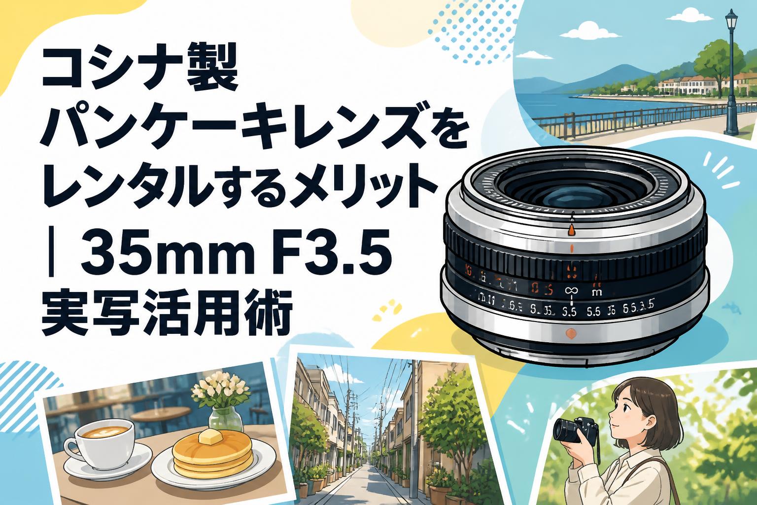 コシナ製パンケーキレンズをレンタルするメリット｜35mm F3.5実写活用