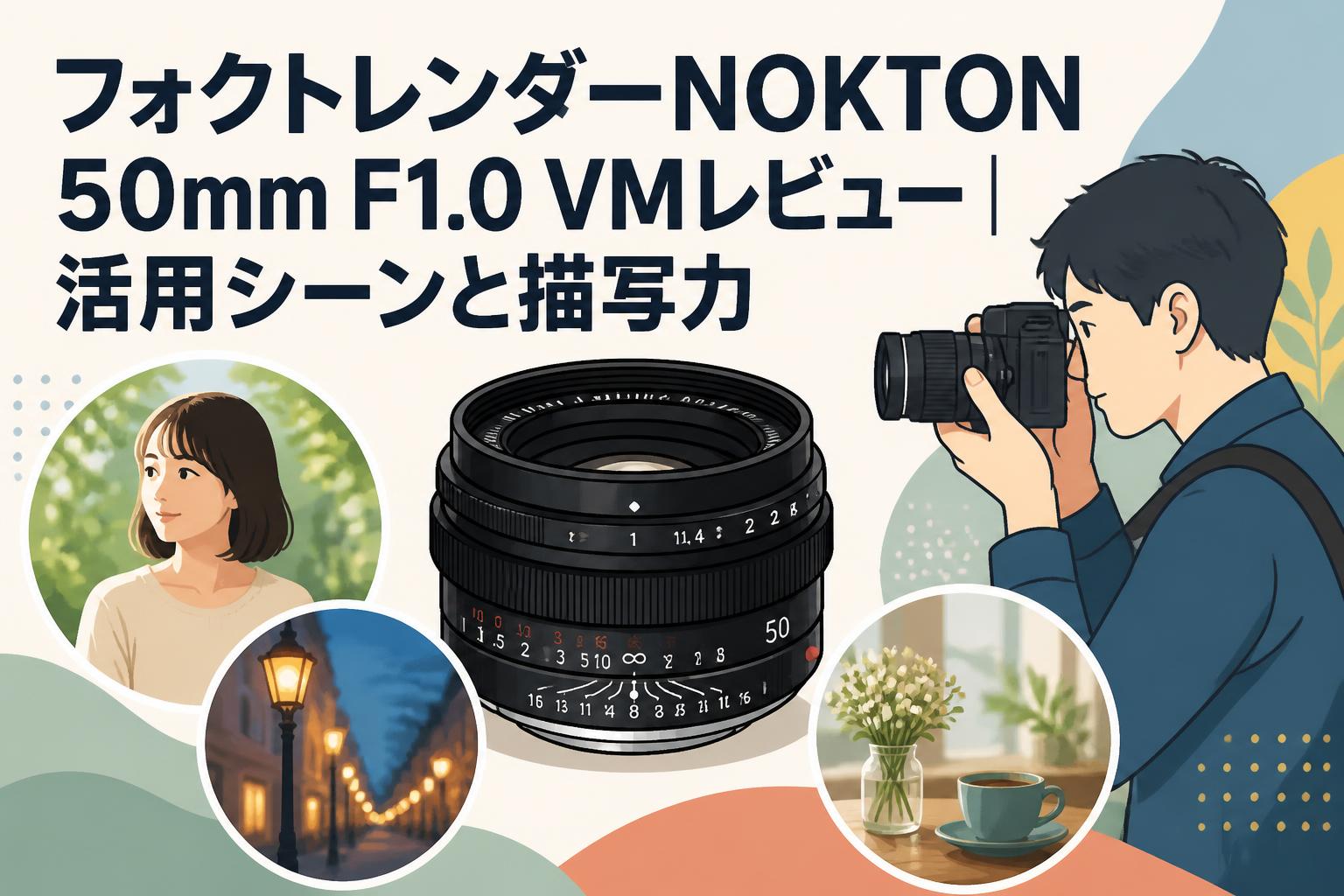 フォクトレンダーNOKTON 50mm F1.0 VMレビュー｜活用シーンと描写力