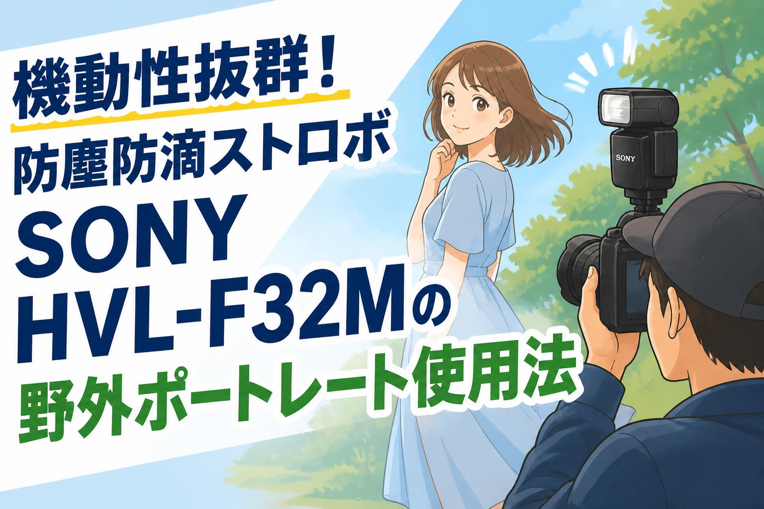 機動性抜群！防塵防滴ストロボ SONY HVL-F32Mの野外ポートレート使用法