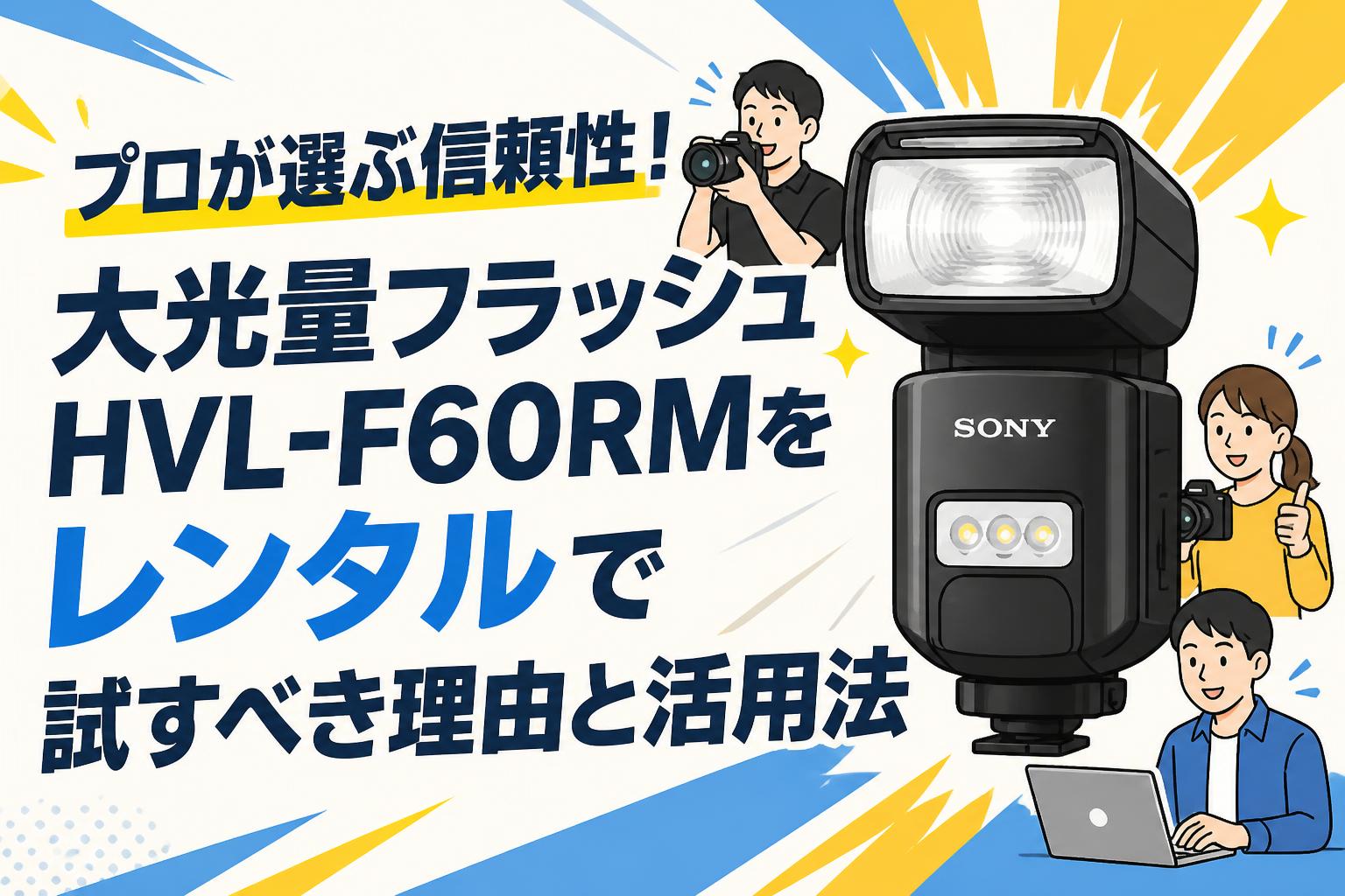 プロが選ぶ信頼性！大光量フラッシュHVL-F60RMをレンタルで試すべき