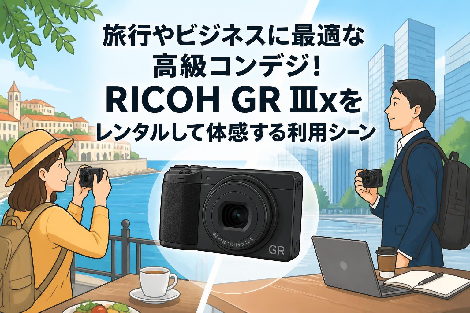 旅行やビジネスに最適な高級コンデジ！RICOH GR IIIxをレンタルして