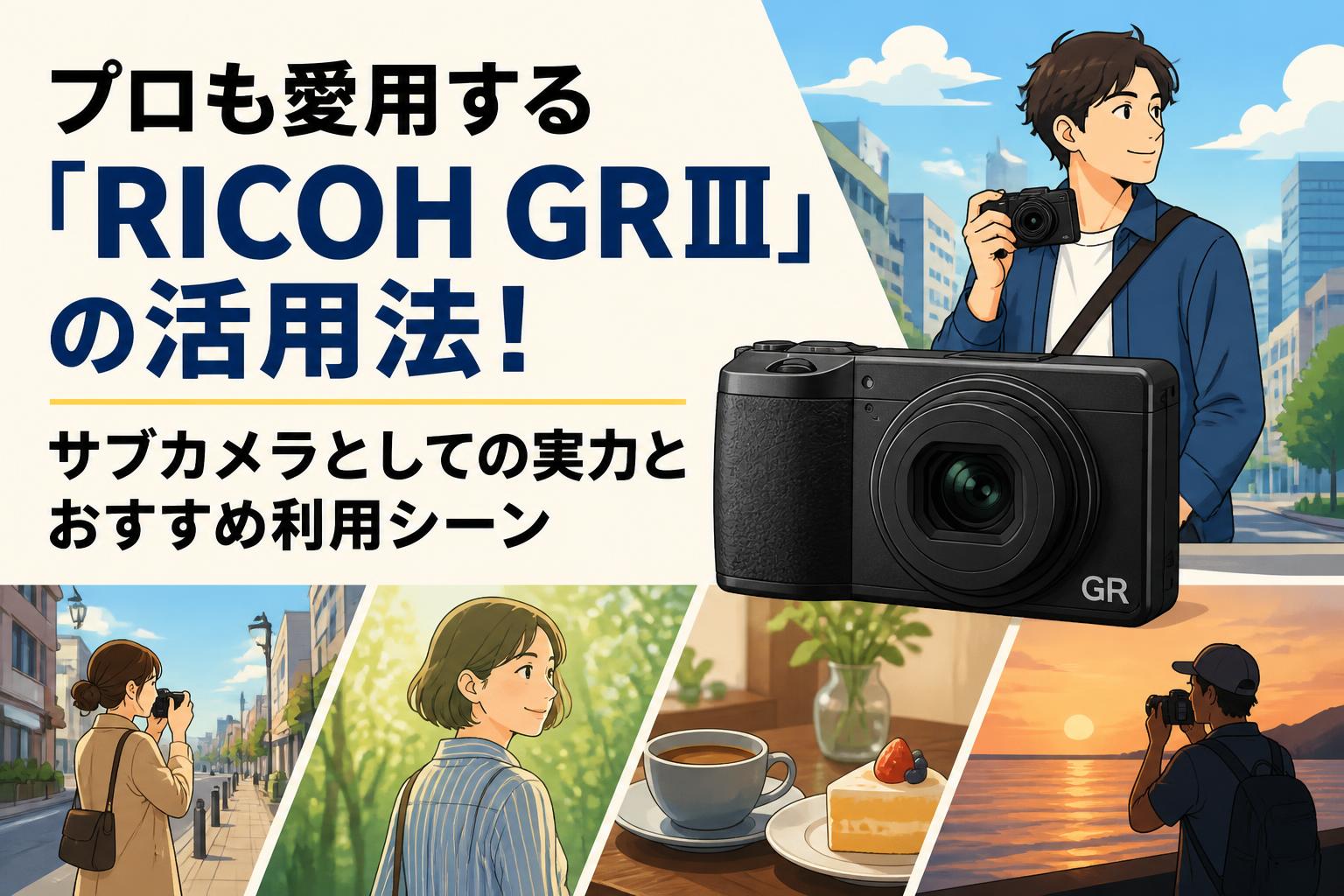 プロも愛用する「RICOH GRⅢ」の活用法！サブカメラとしての実力と