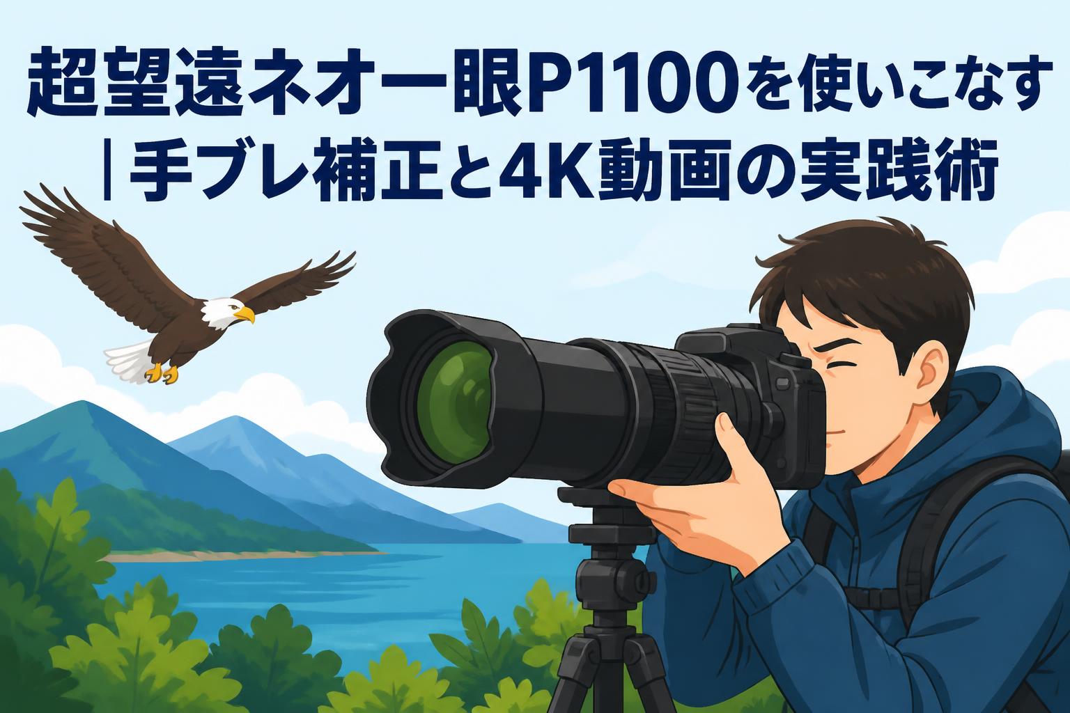 超望遠ネオ一眼P1100を使いこなす｜手ブレ補正と4K動画の実践術