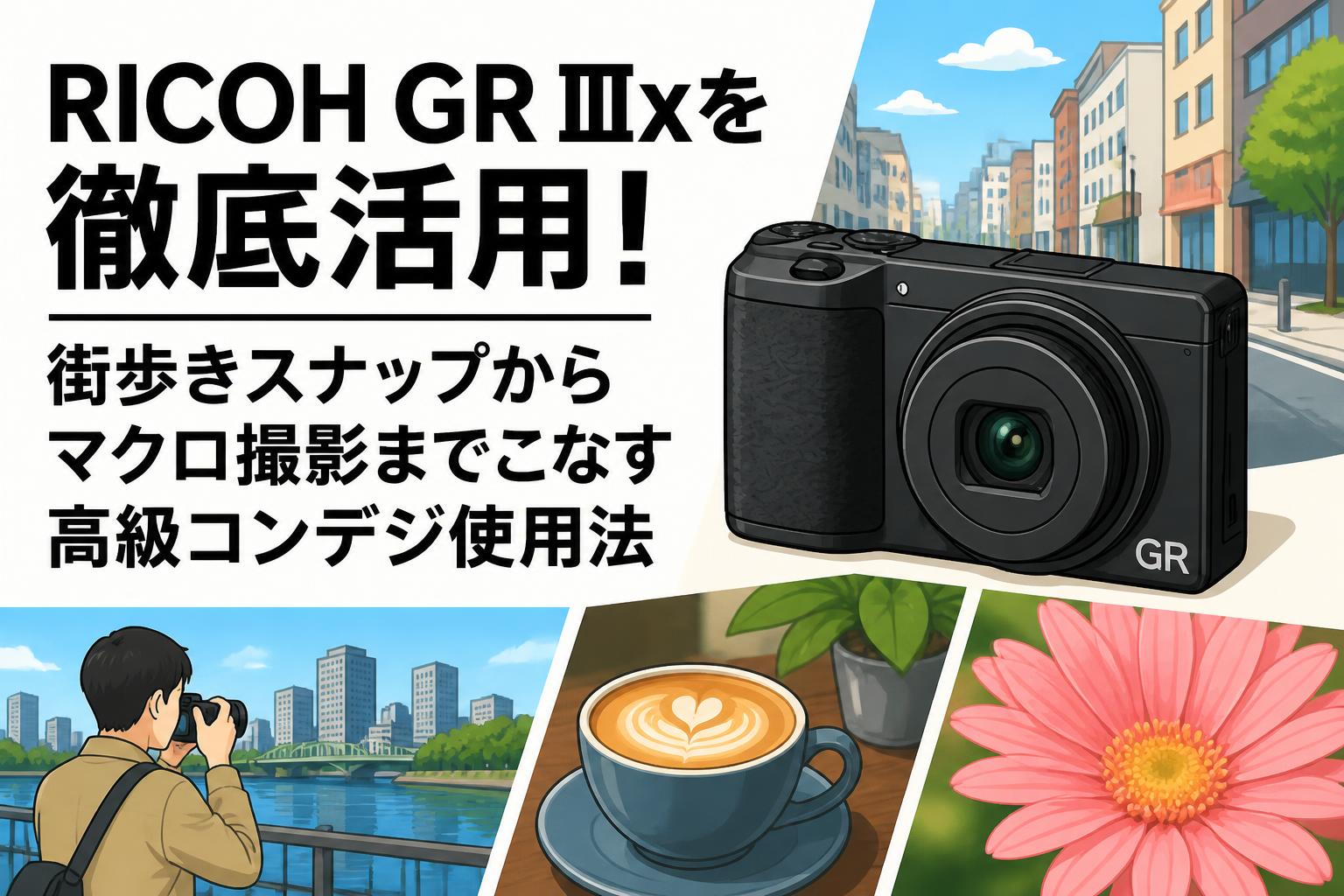 RICOH GR IIIxを徹底活用！街歩きスナップからマクロ撮影までこなす