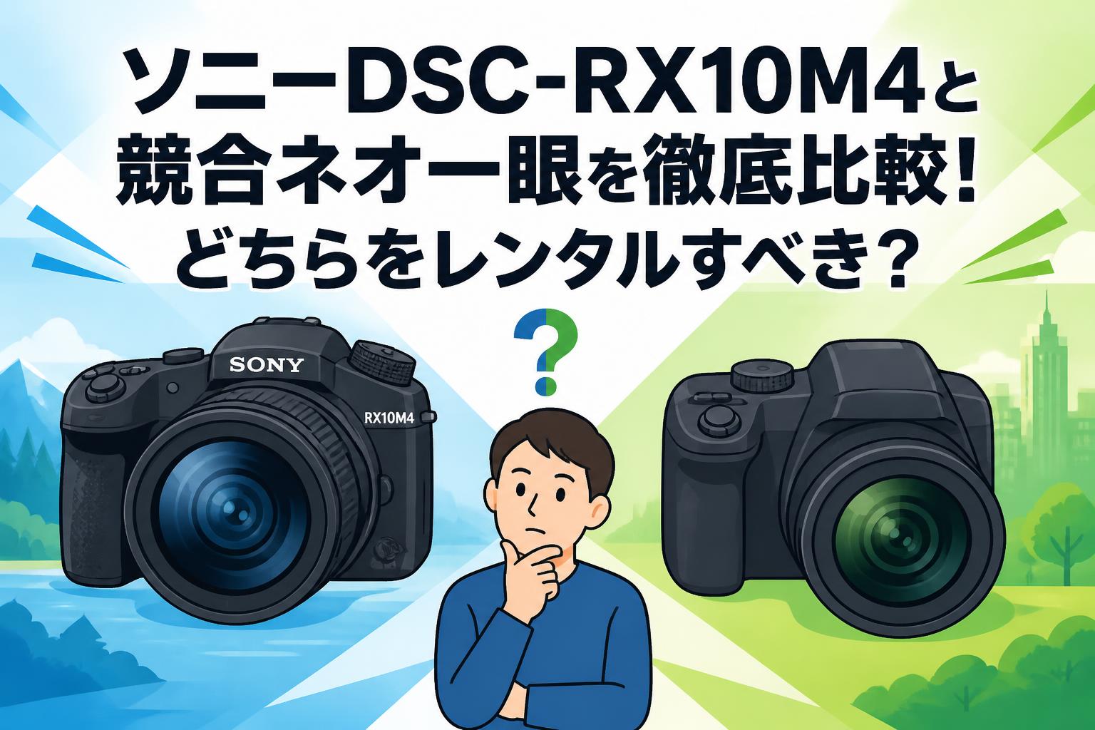 ソニーDSC-RX10M4と競合ネオ一眼を徹底比較！どちらをレンタルすべき