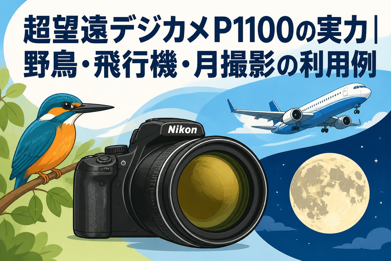 超望遠デジカメP1100の実力｜野鳥・飛行機・月撮影の利用例 | PANDA