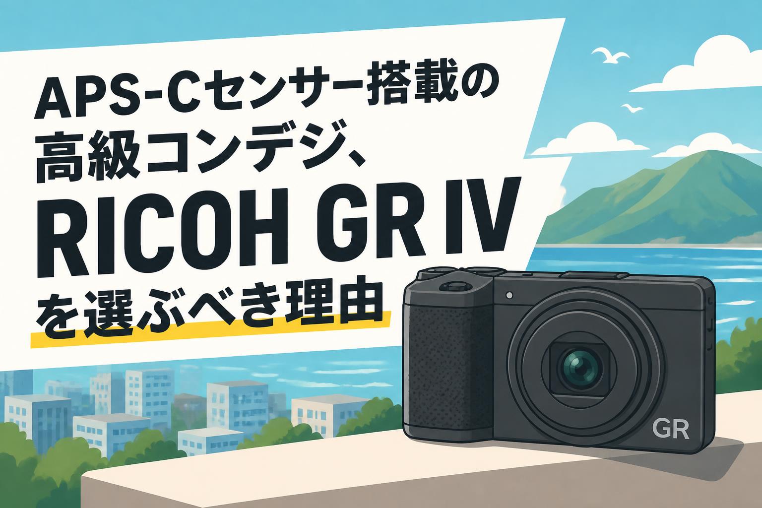 リコー　GR APS-C APS-Cセンサー搭載の高級コンデジ、RICOH GR IVを選ぶべき理由 | PANDA