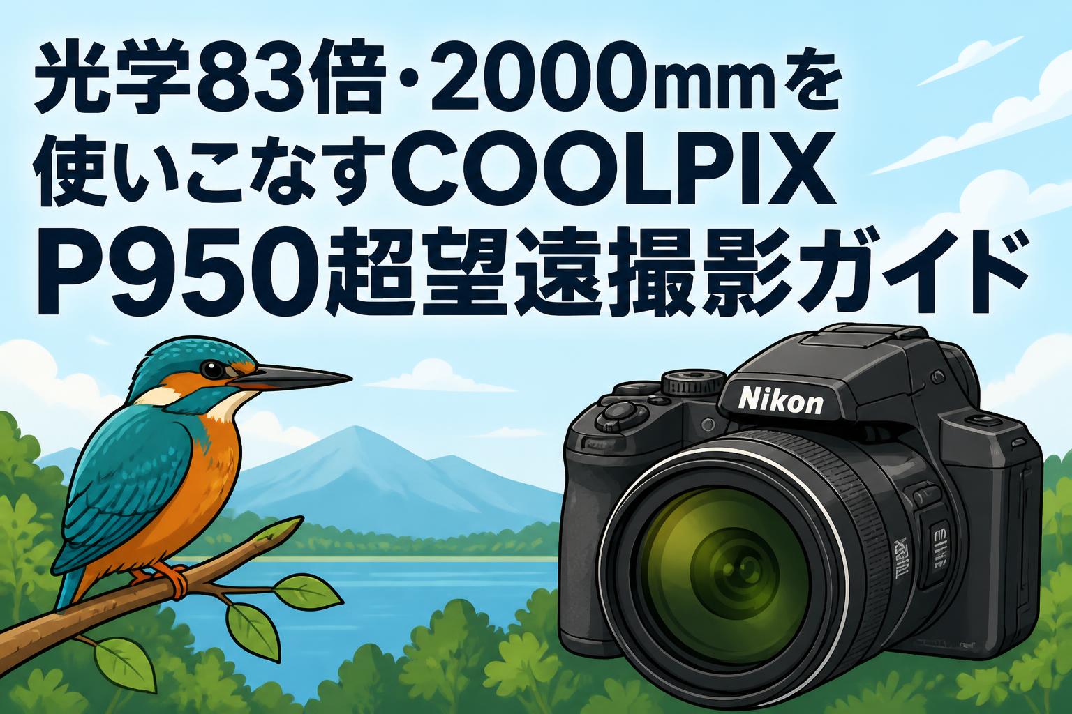 Nikon COOLPIX P950 2000mm望遠！　ライ 光学83倍・2000mmを使いこなすCOOLPIX P950超望遠撮影ガイド | PANDA