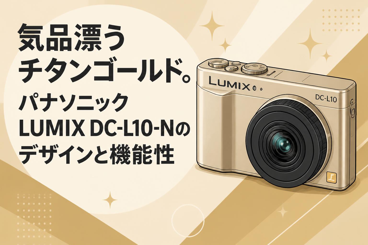 気品漂うチタンゴールド。パナソニック LUMIX DC-L10-Nのデザインと