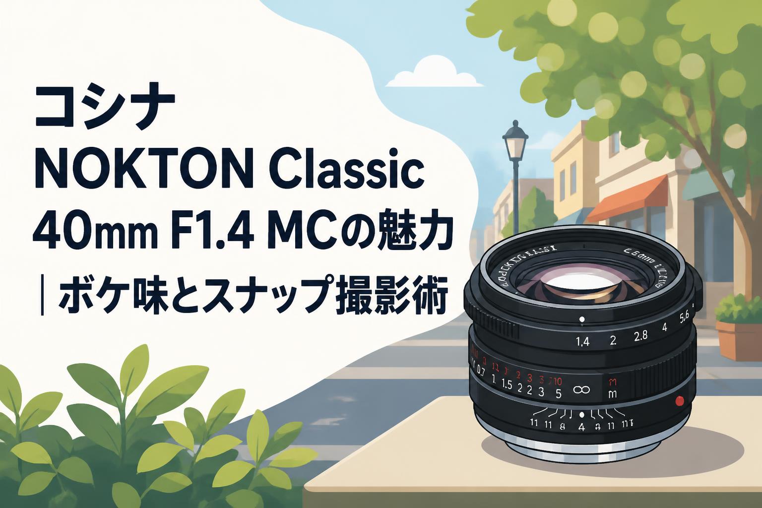 コシナ NOKTON Classic 40mm F1.4 MCの魅力｜ボケ味とスナップ撮影術