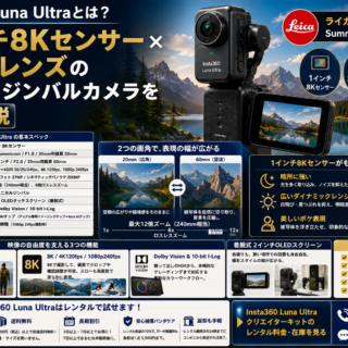 Insta360 Luna Ultraとは？1インチ8Kセンサー×ライカレンズのポケットジンバルカメラを徹底解説