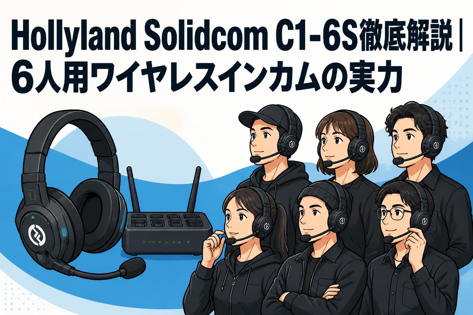 Hollyland Solidcom C1-6S徹底解説｜6人用ワイヤレスインカムの実力