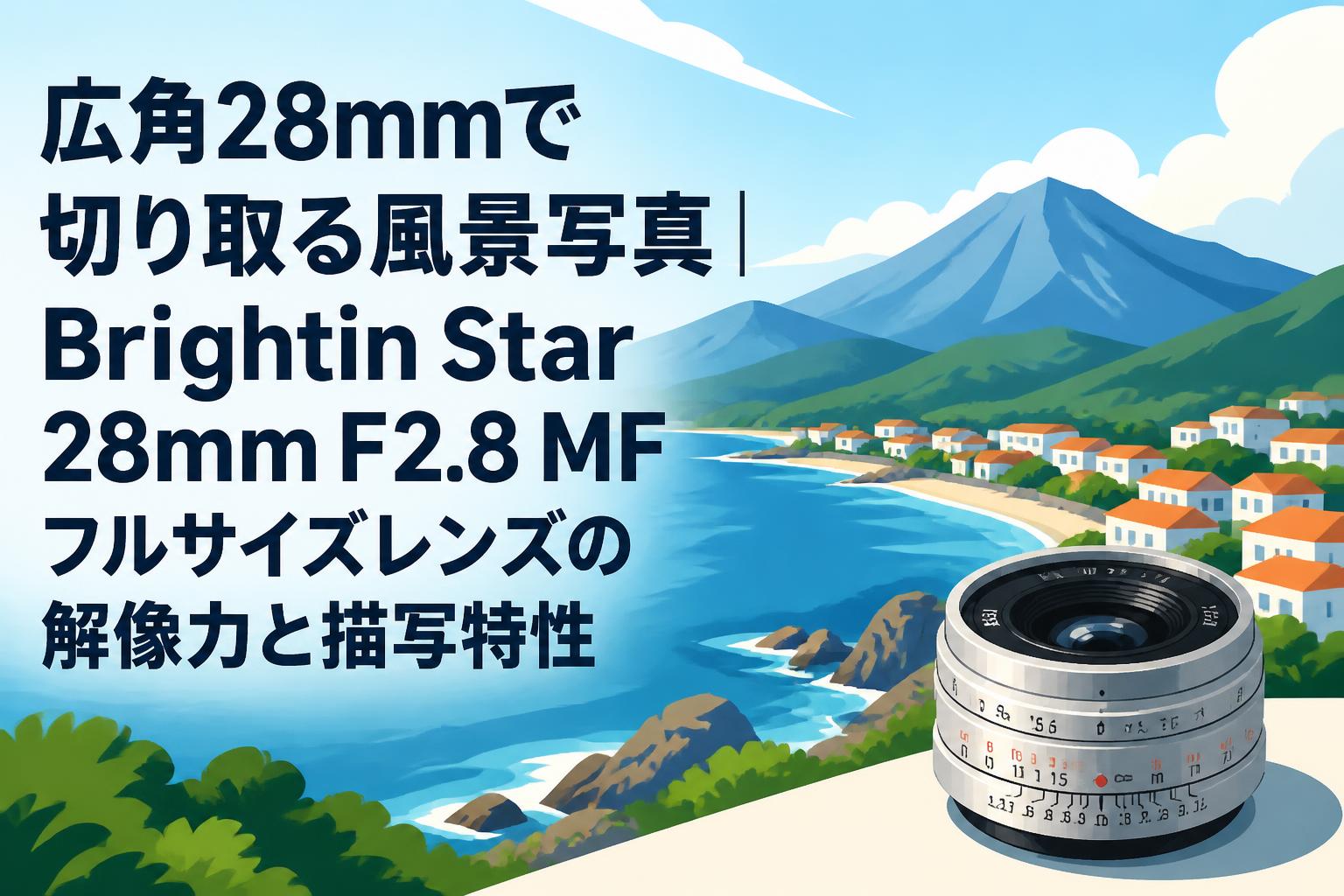 広角28mmで切り取る風景写真｜Brightin Star 28mm F2.8 MFフルサイズ