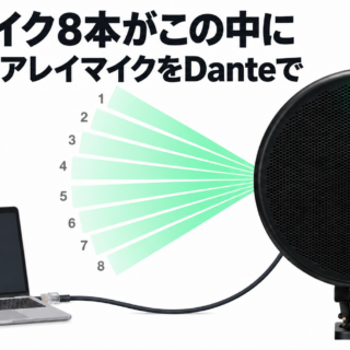 SHUREの放送用マイクロフォンアレイ「DCA901」は中に8本のガンマイク。狙う向きはPCから、出力はDanteのLANケーブル1本。ピンマイクを付けたくない対談で使えるかもしれない｜北陸放送機器展 2026 ブース取材 #05