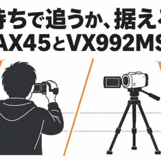 ソニーAX45とパナソニックVX992MS、運動会ならどっち